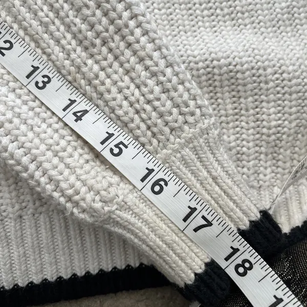 Abercrombie & Fitch Sweater Womens XL Varsity Preppy Tennis Academic Sleeve Spot - Image 9