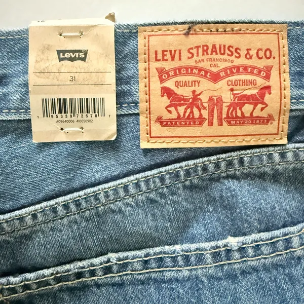 Levis Low Pro 90s Fit Medium Wash Slouchy Straight Leg Relaxed Denim Jeans Sz 31 - Image 3