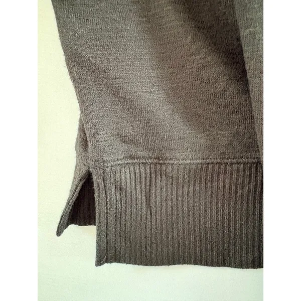 Rag and Bone Black Mock Neck Button Back Knit Sweater Long Sleeve Drop Shoulder - Image 5