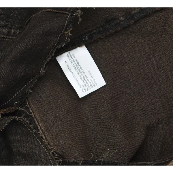 NWT Wild Fable Womens Reworked Cropped Denim Tank Top 90632768 Brown S - Image 9
