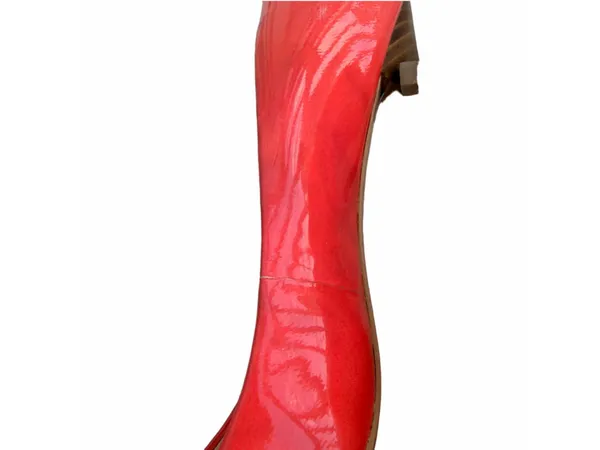 Women's Coach Zelda Red Patent Leather Heels Size 9.5 - Image 8