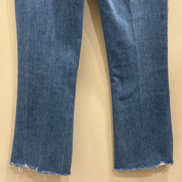PAIGE Claudine High Rise Kick Flare Crop Jeans Darling Light Wash Size 30 Casual - Image 9