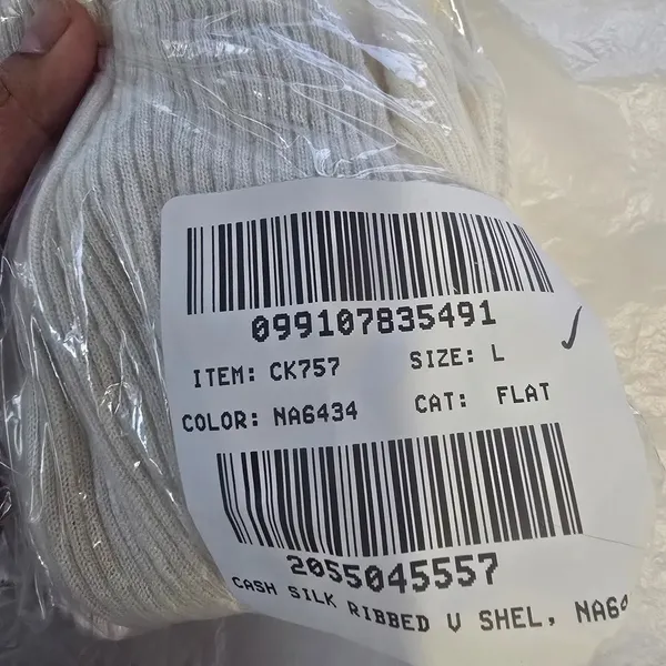J. Crew NEW Cashmere silk blend‎ sweater shell Cream Ribbed Sleeveless Size L - Image 10