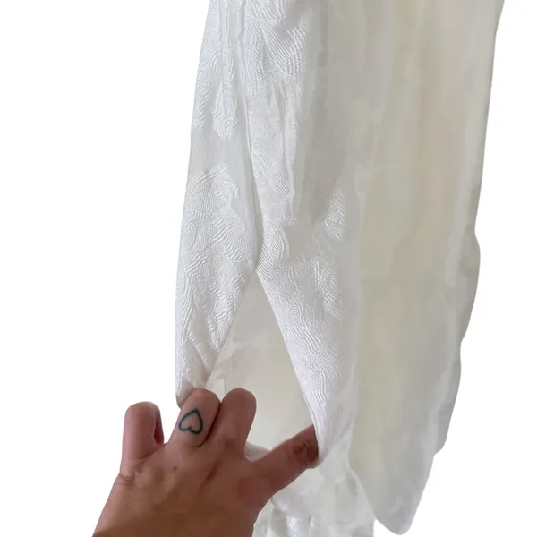 Amanda Uprichard Mitzi Tiered Midi Dress in White - Image 9