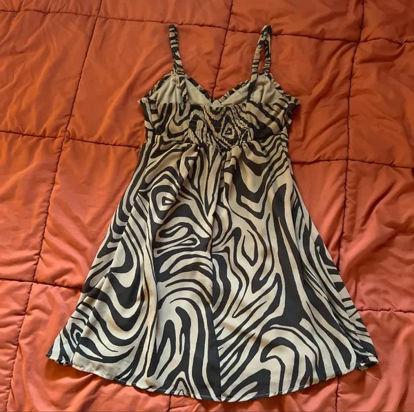 Wild Fable Brown Marble Print Y2K Dress - Image 2
