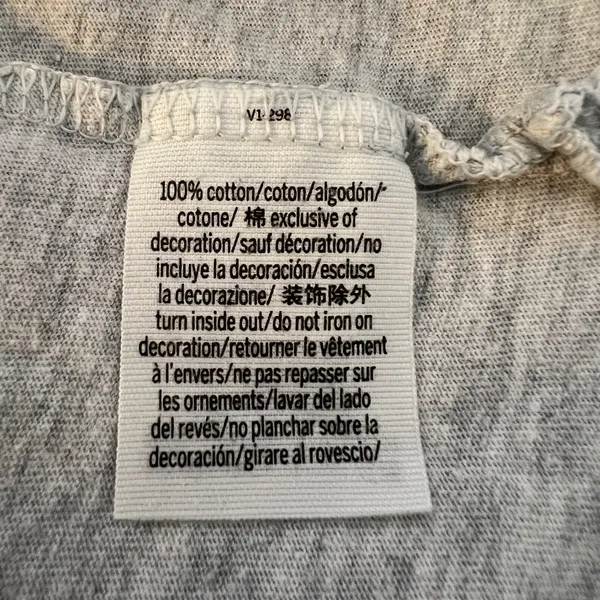 1440 | PINK Victoria's Secret You're Amazing Graphic Crop Tee Gray‎ Womens M - Image 5