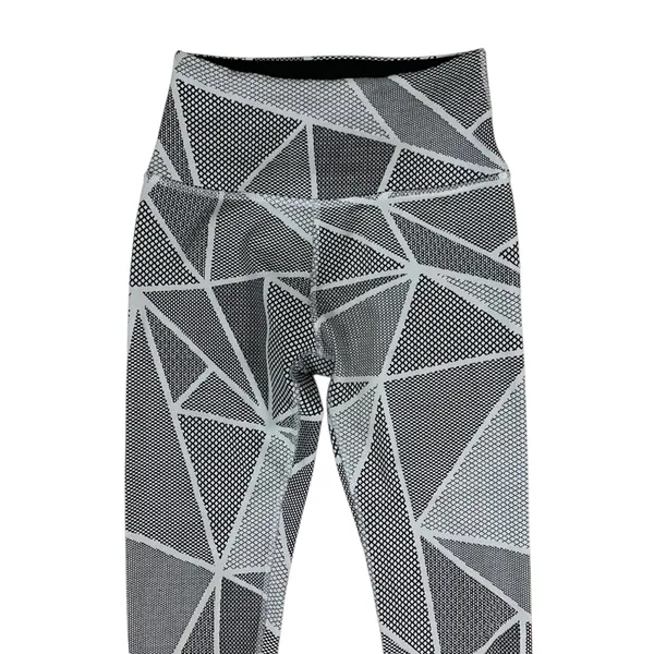 Beyond Yoga Black White‎ Geometric Print High Waist Leggings Activewear Medium - Image 2