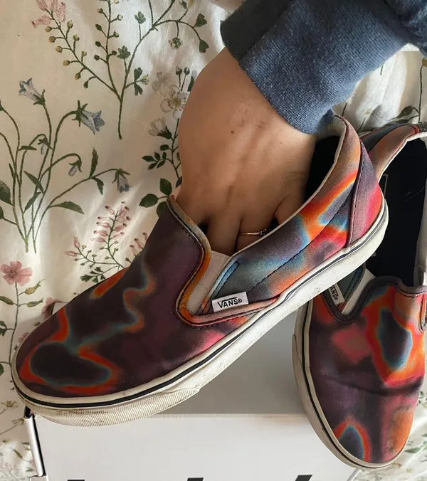 Vans Slip-On unisex tie-dye swirl W10 M8 1/2”  - Image 5
