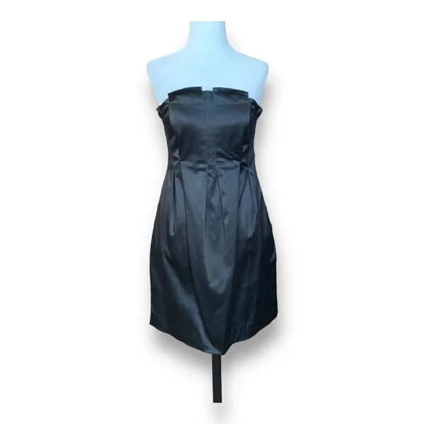 Gestuz Women's Dress Pleated‎ Corset Strapless Black Formal Mini Size 38 - Image 2