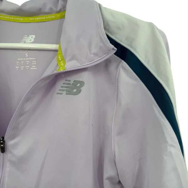 New Balance Size‎ Small Quarter Zip Pullover Sweatshirt Lavender Light Purple - Image 3