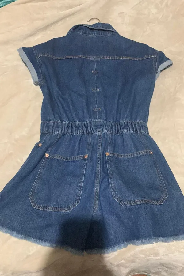 Free People Denim Romper - Image 3