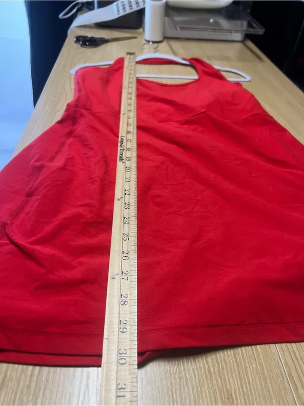 Beyond Yoga Spacedye Prep Halter Dress Candy Apple Red XL Built-In Bodysuit - Image 13