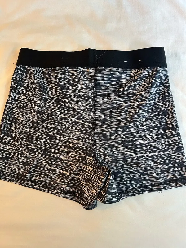SO Black and White Spandex Shorts - Image 2