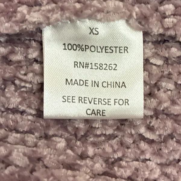Altar'd State Nirvana Mauve Chenille‎ Waffle Knit Balloon Sleeve Sweater XS - Image 5