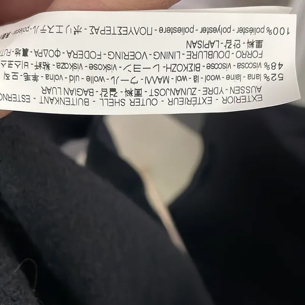 Zara black wool full length jacket - Image 6