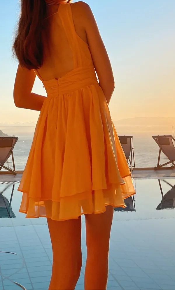 Abercrombie and fitch orange dress - Image 7