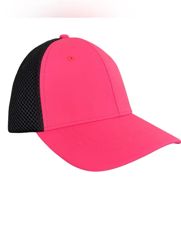 Zyia Active Luxe Hat Pink Black Mesh Reflective Running Baseball Cap Women’s NWT - Image 3