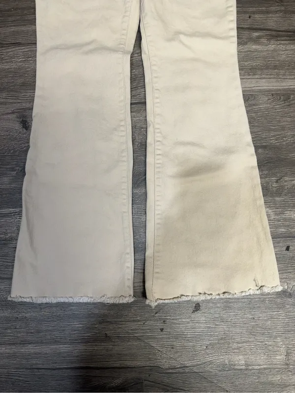 RE/Generation Flare Jeans Beige 11/30 Tan Size undefined - Image 6