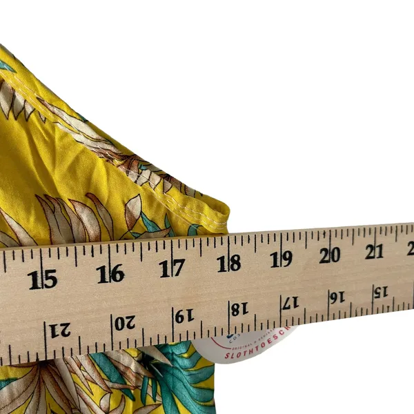 NWT SlothToes Costa Rica Women's Size‎ XS Yellow Tropical Vacation Mini Dress - Image 8