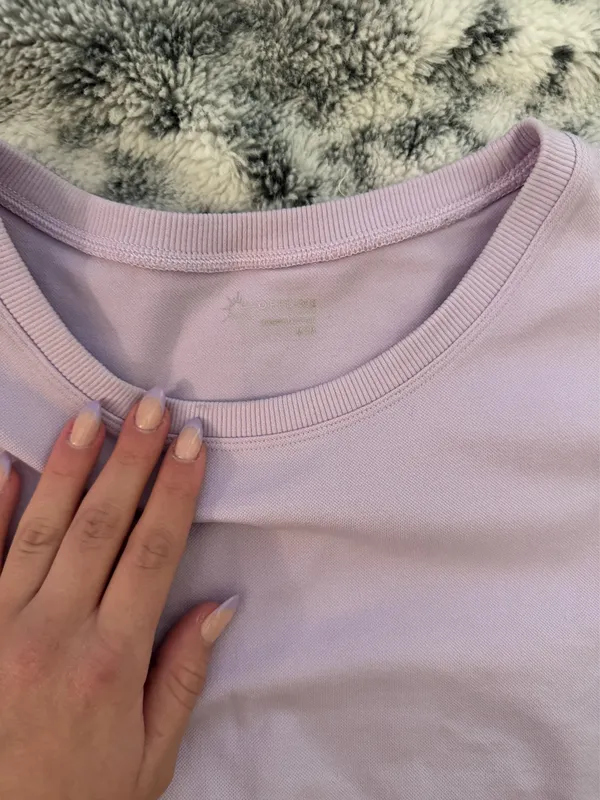 Aerie Purple Cropped Top - Image 2