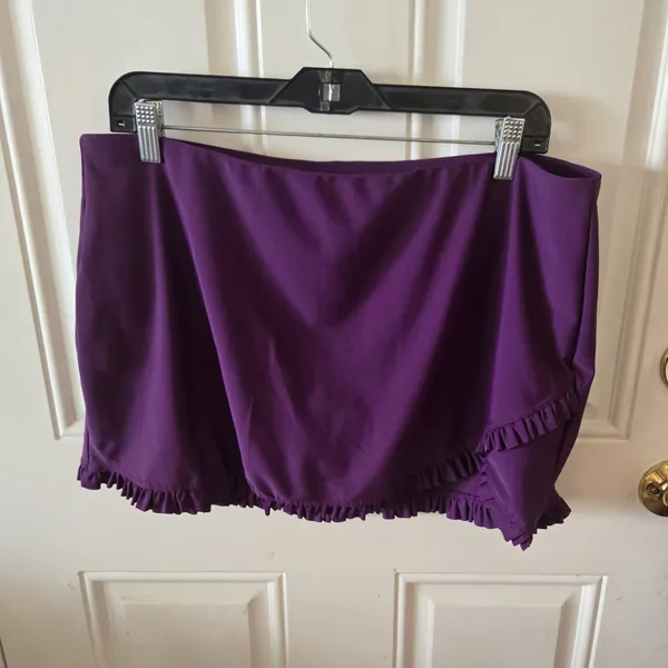 ZeroXposur Tankini Swimsuit Women Large Purple Floral Swim Skirt 2 Piece NWT - Image 6