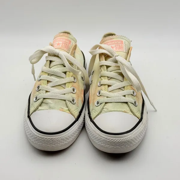 Converse Chuck Taylor Sneakers Womens 8 Yellow Palm Tree Tie Dye Low Top Shoes - Image 9