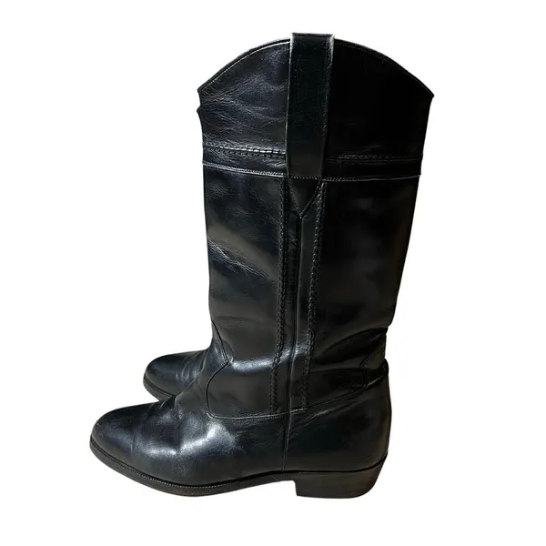 Vintage Longlife Indiana Women's Riding Boot Black Horseback Western - Image 3