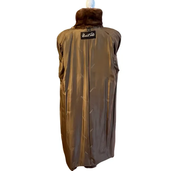 Vintage Nina Ricci Natural Female Let Out Mink Fur Coat Size M Genuine Womens - Image 6