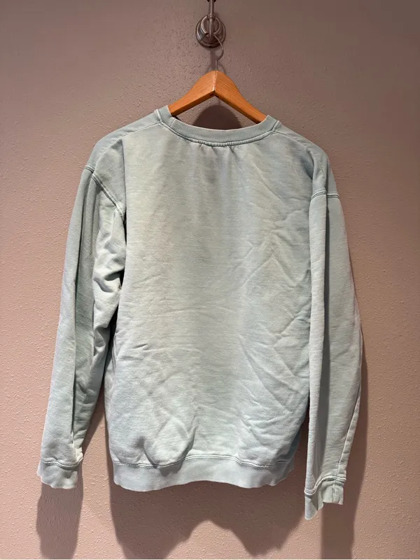 Vintage Key West Florida Graphic Crewneck Sweatshirt Pastel Blue Light Teal - Si - Image 5