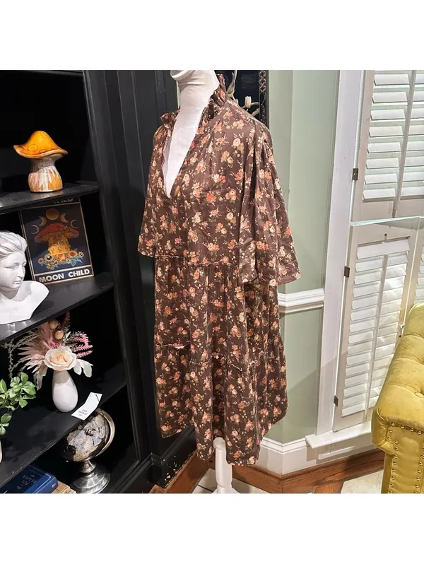 Tuckernuck “Crawford” Rosewood Chintz Floral Dress – Size 3XL - Image 9