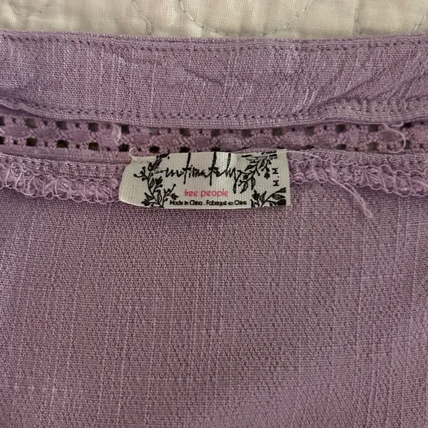Free People Intimately Size S Lilac Mini Dress - Image 10