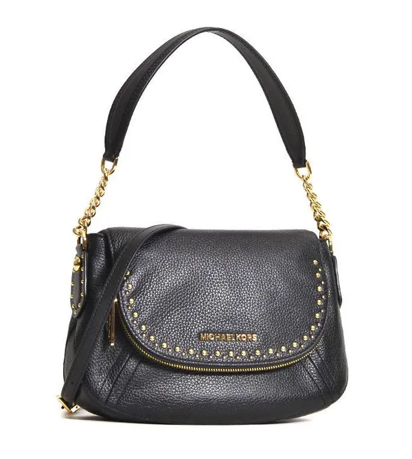 Michael Kors Aria Studded Medium Convertible Shoulder Black - Image 2