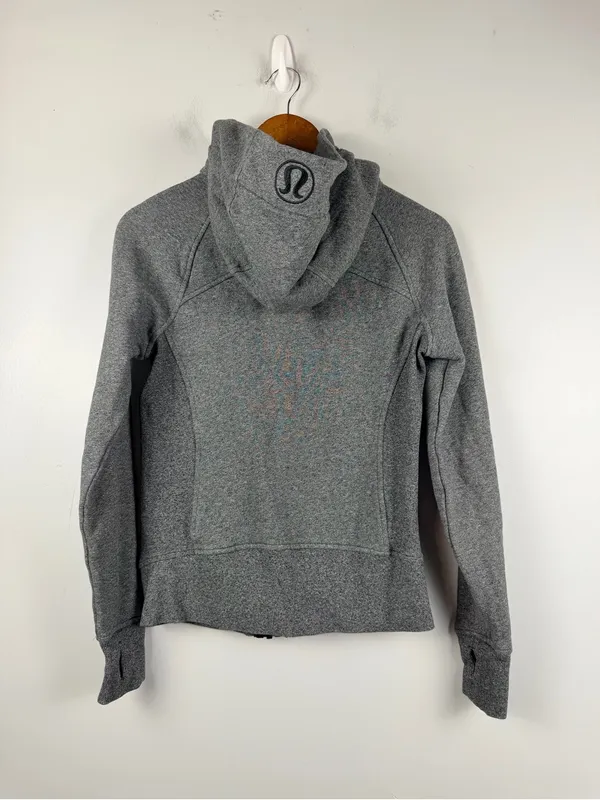 Lululemon full zip scuba jacket size 4 in heather grey - Image 5