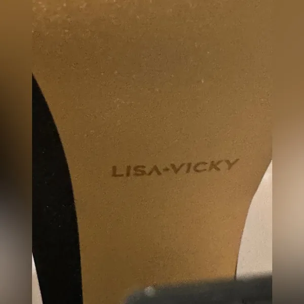 Lisa Vicky Black Satin Platform Heels - NIB - Size 7.5 - Image 11