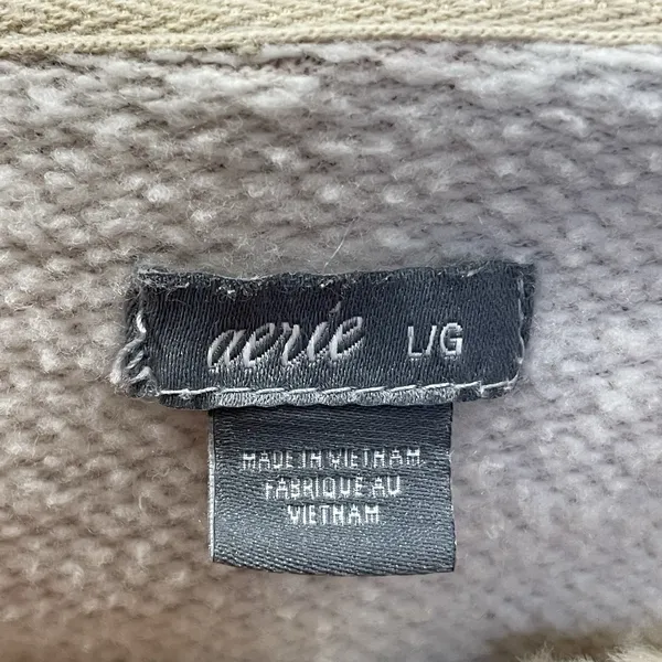 Aerie Womens L Hoodie Pink Oversized Tunic w/ Fur Lined Hood and Pocket Pullover - Image 7