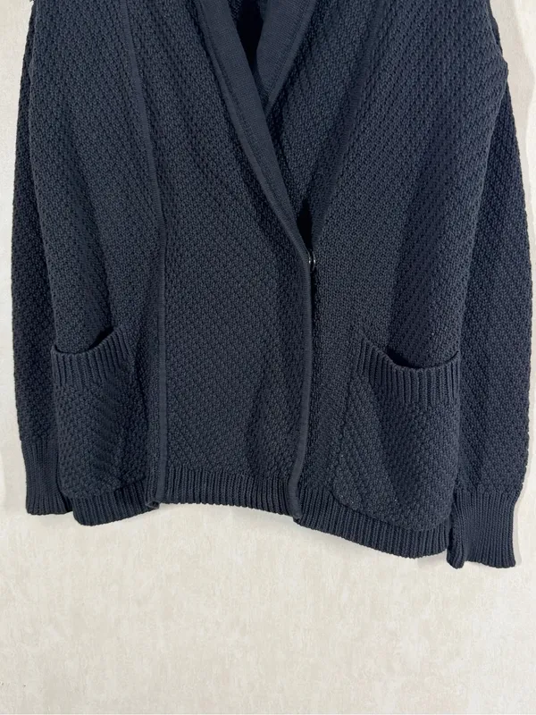 Lululemon Women’s Post Practice Cardigan Knit Sweater Longsleeve in Black XL - Image 5