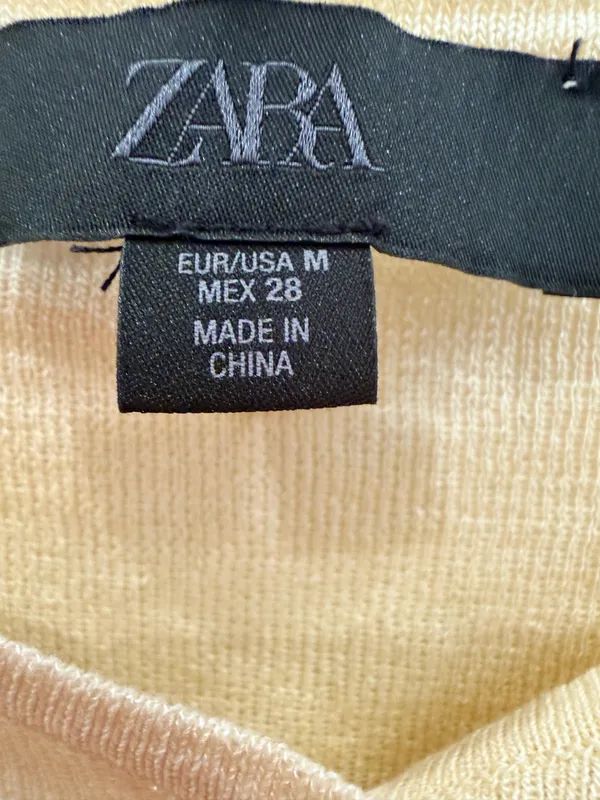 ZARA Yellow Ruched Top - Image 5