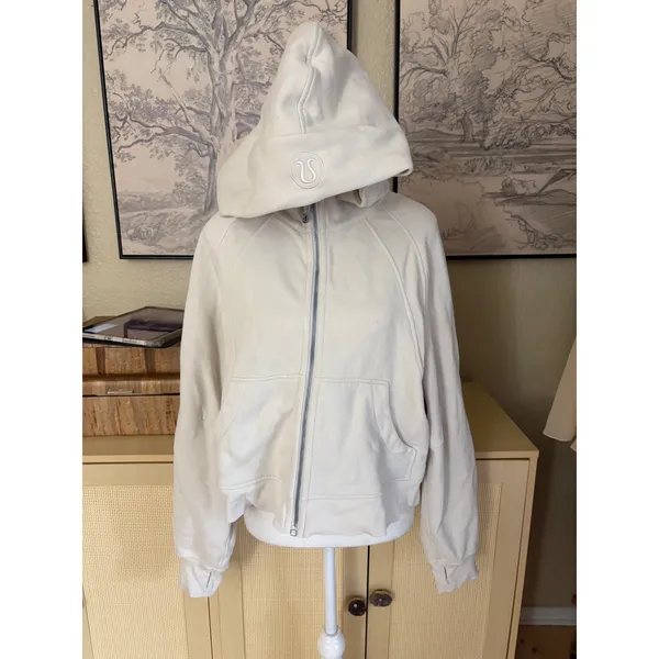 LULULEMON Scuba Oversized Full Zip Natural Ivory Size‎ M/L - Image 3