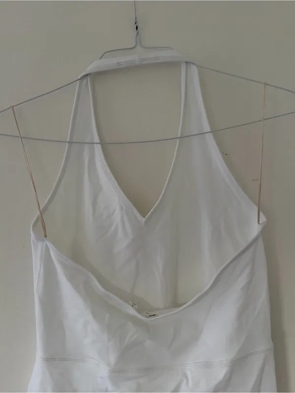 Aritzia Wilfred Free LIFE Whistle Dress in White Size Large Preppy Tennis Prep - Image 12