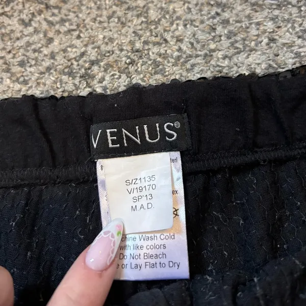 Venus Sequin Mini Shorts - Image 2