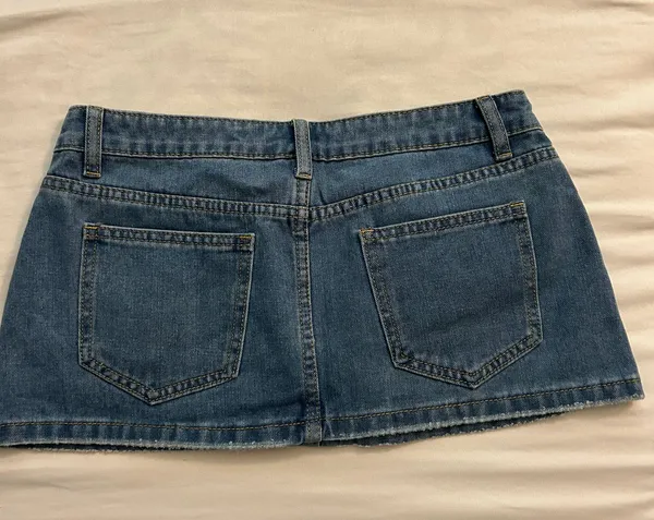 Denim Skirt Blue Size 2 - Image 2