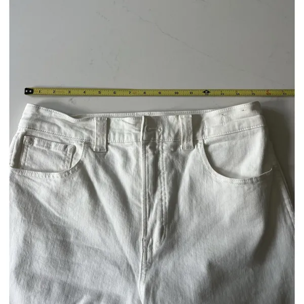Madewell White Denim The Perfect Vintage Wide Leg Jean 29 - Image 7