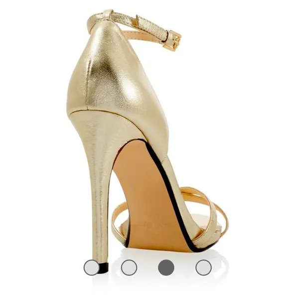 White House Black Market Gold High Heels - Image 3