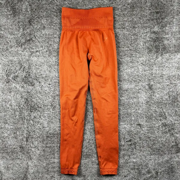Gymshark Studio Leggings Women's XS Orange - Image 2