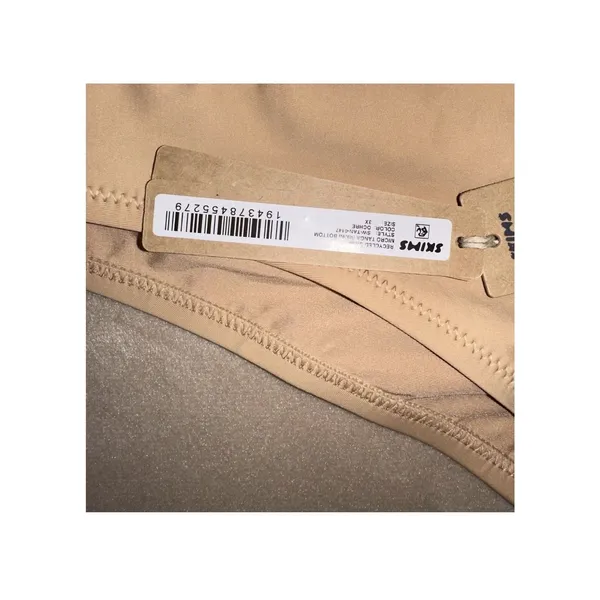 Skims Swim Micro Tanga Bikini Bottom Women Sz 3X Ocher Stretch Thong Beach Swim - Image 4
