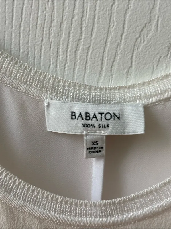 Aritzia Babaton Liev 100% Silk Tank in White - Image 4