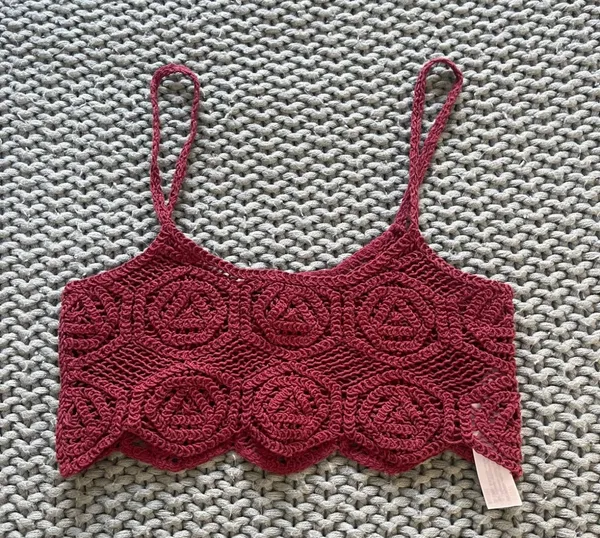 Zara Knit Crochet Crop Top  - Image 2