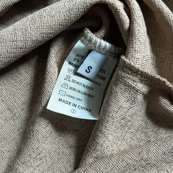 Tan cut out dress - Image 3