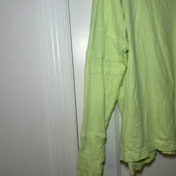 Free People Movement All Star Layer top lime green women's medium lounge Active - Image 3