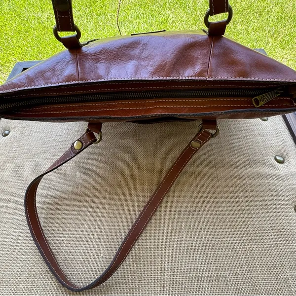 Patricia Nash Brown Leather Tote Bag - Image 10